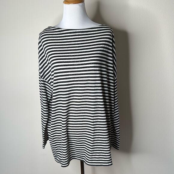 All Saints Rita Relaxed Fit Striped Tee - Picture 2 of 9